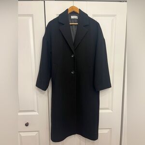MANGO Black Long Coat
